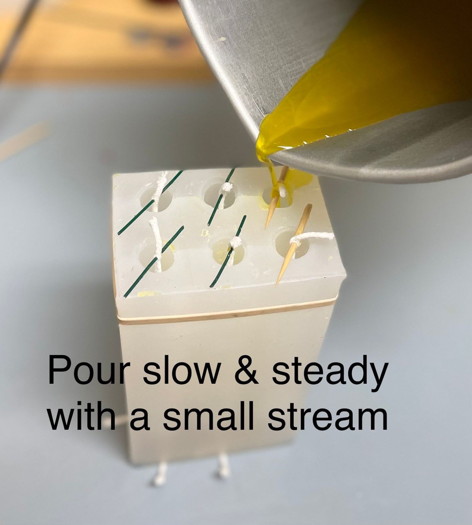 4 plus size Silicone chime candle mold mini taper Mold Etsy