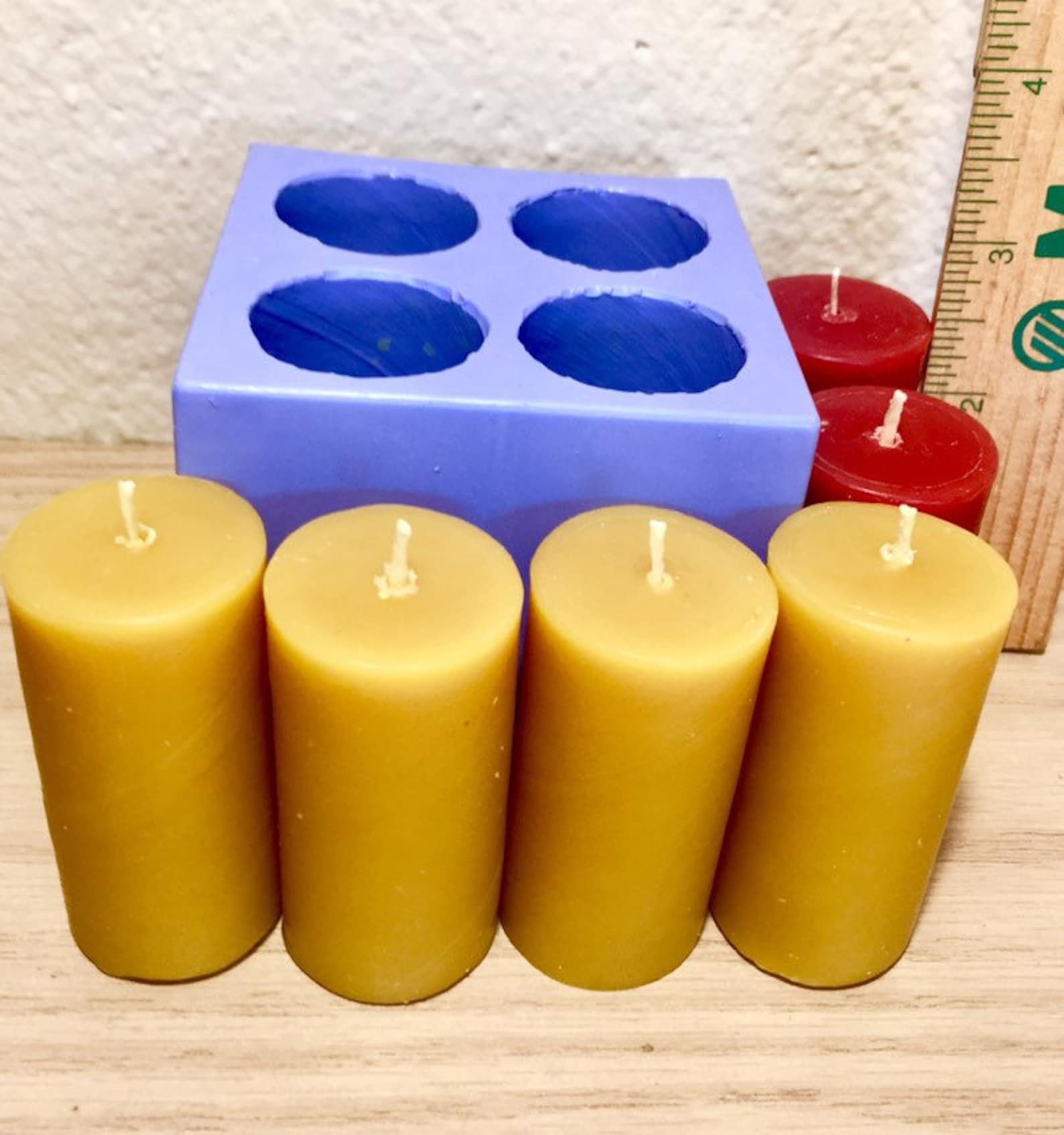 Silicone Taper Candle Mold Pillar Cylinder Candle 4 Etsy