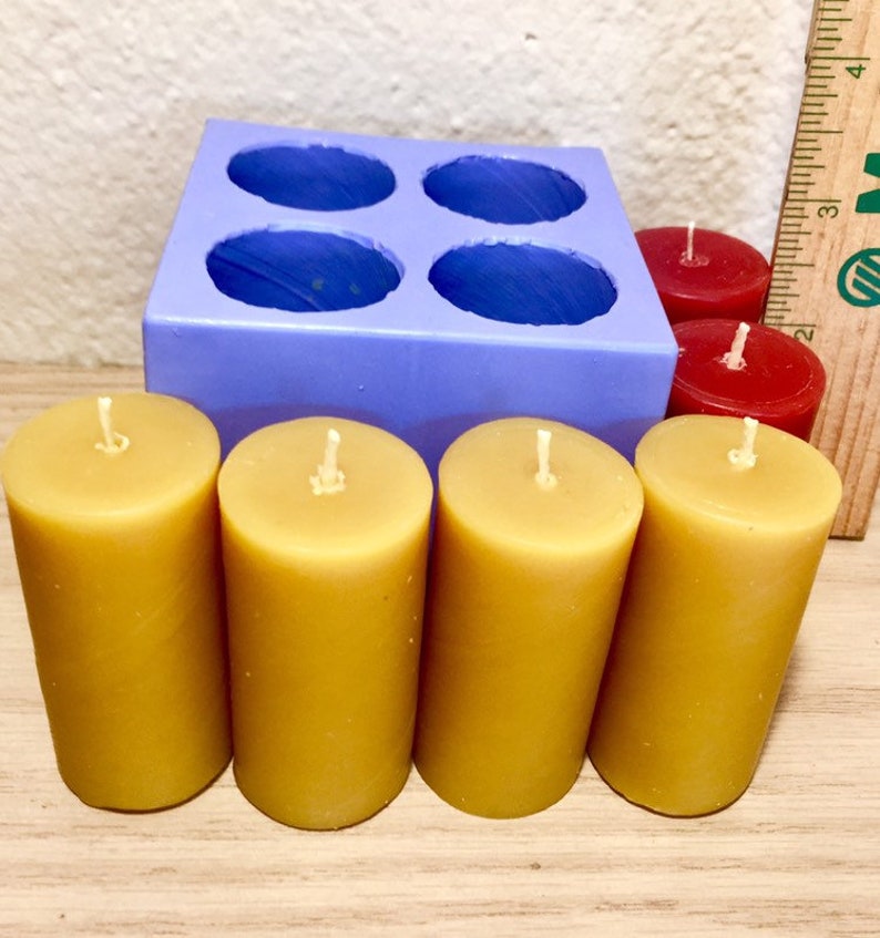 Silicone taper candle mold pillar cylinder candle 4 Etsy