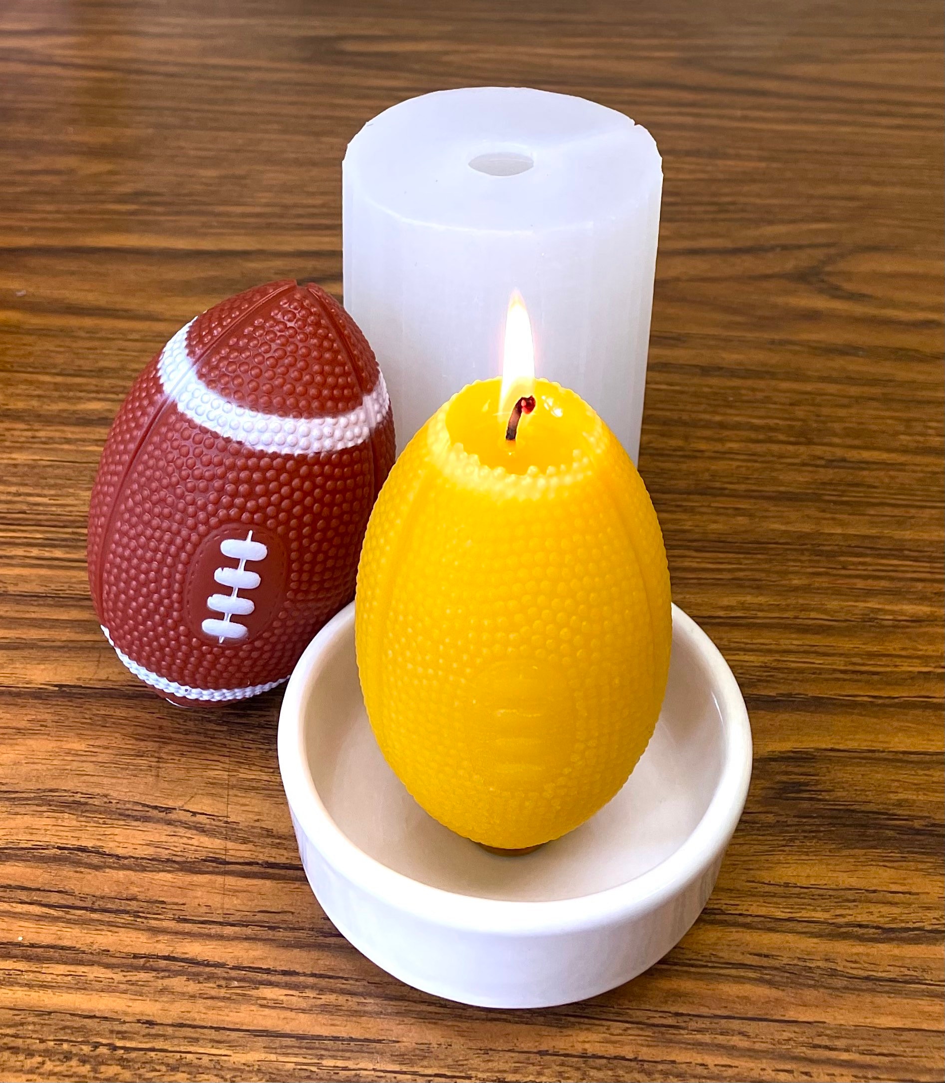 3D silicone football mold football candle soap mold ball Etsy
