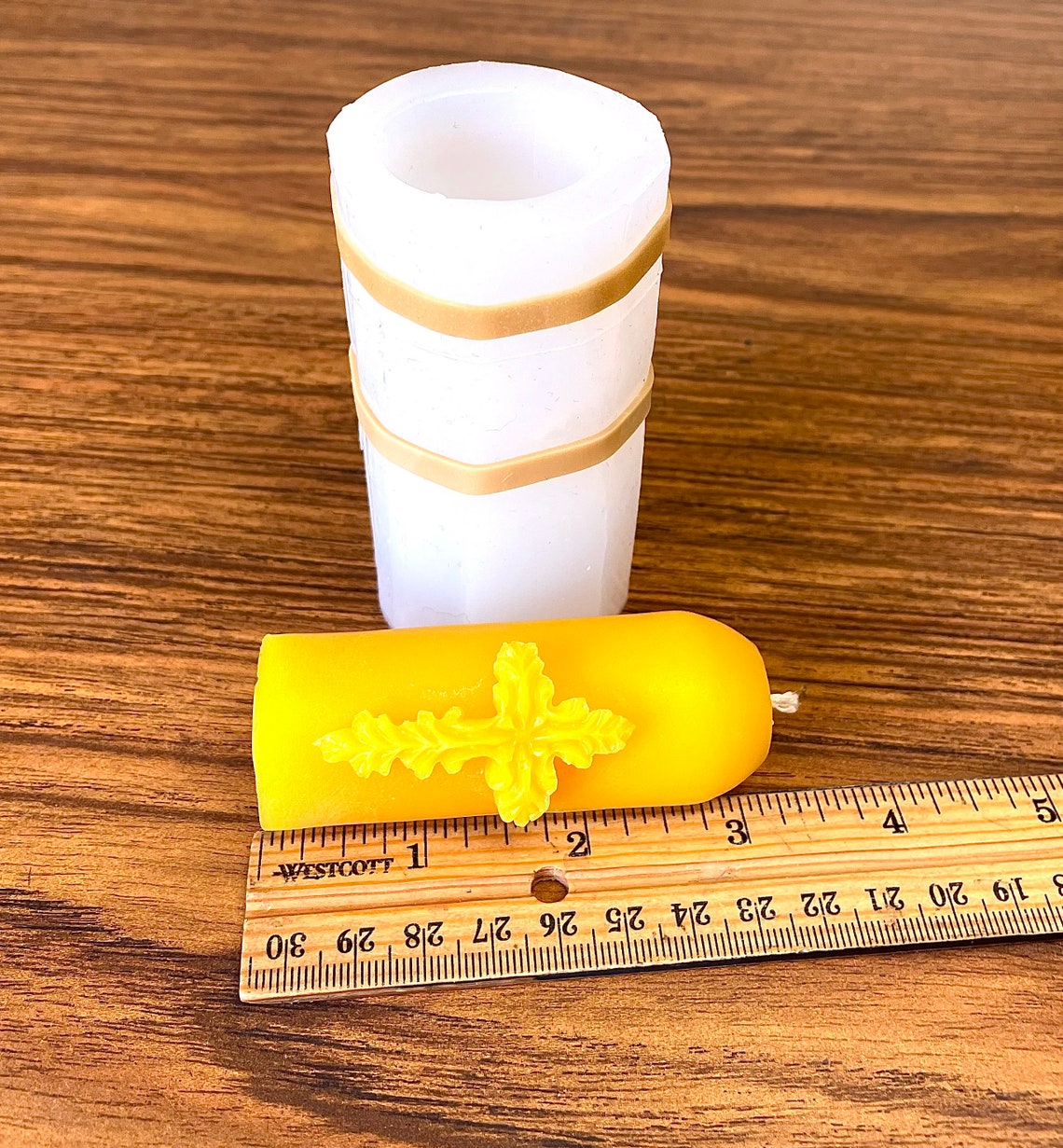 Little religious candle mold silicone mini pillar mold Etsy