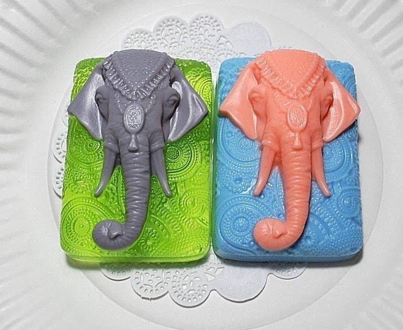 Silicone Elephant Mold Elaphant Soap Mold Silicone Soap Etsy