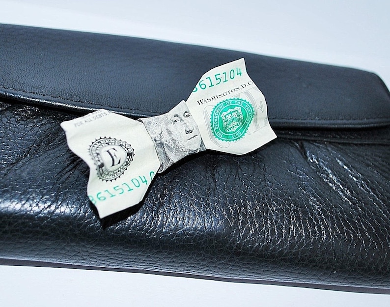Money Origami Bow Tie Dollar Bill Mens Bow Tie Gift For Etsy - image 0