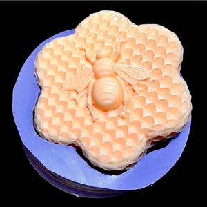 Silicone Honeybee soap bar Mold - Honeycomb Mold - homemade