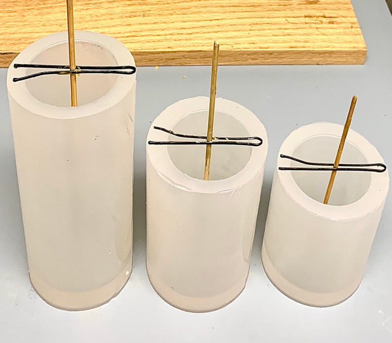Silicone Pillar Cylinder Candle Mold Concave Top Candle Mold Etsy