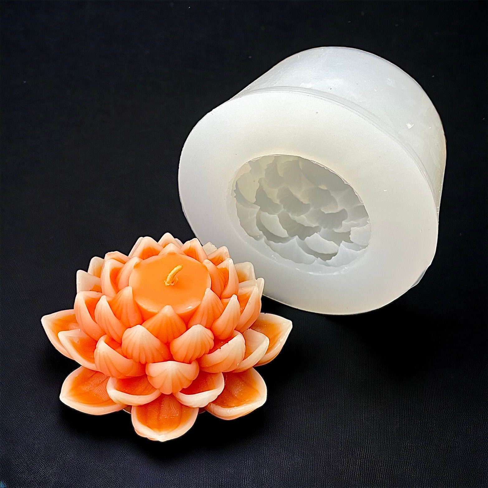 Stampo Rosa 3D Per Candele E Resina Stampo In Silicone A Forma Di Rosa 3D - K Fai Da Te Multiuso