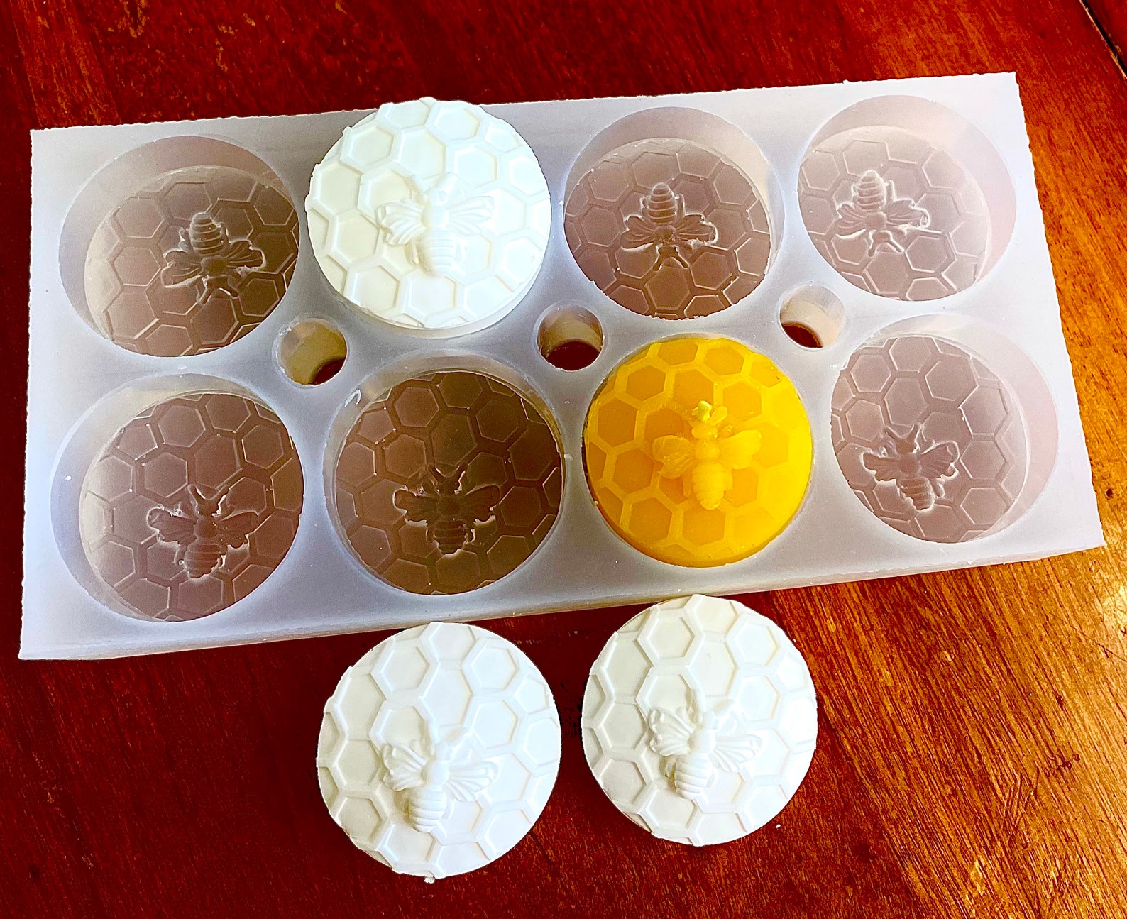 Silicone honey bee Tealight candle Mold honeybee Etsy