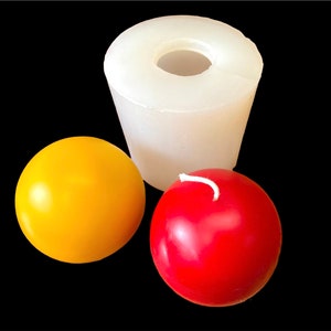 3D Kristall Kugelform - Silikon Kugelform - Kugelkerze Seifenform - Gießharzform - 10cm