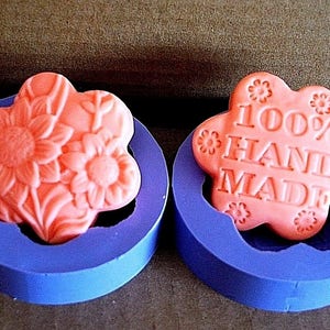 Silicone Mold - silicone flower mold - handmade mold - flower soap mold - handmade soap mold - Polymer Clay Resin