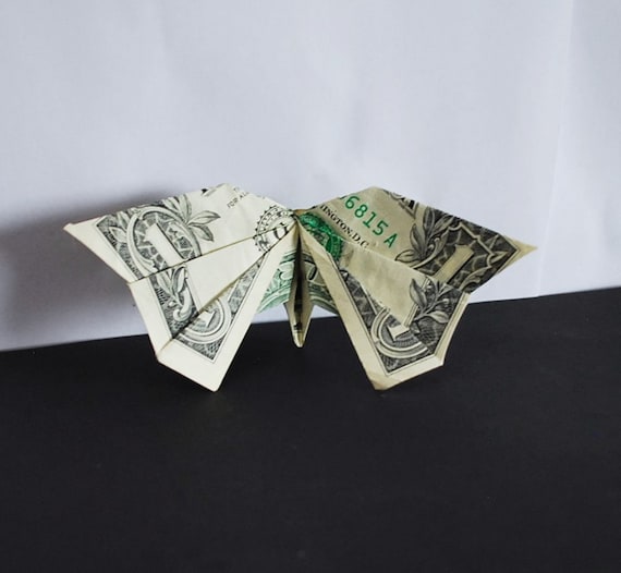 Money Origami Butterfly Us Dollar Bill Birthday Holiday Token Gift Decor Ornament