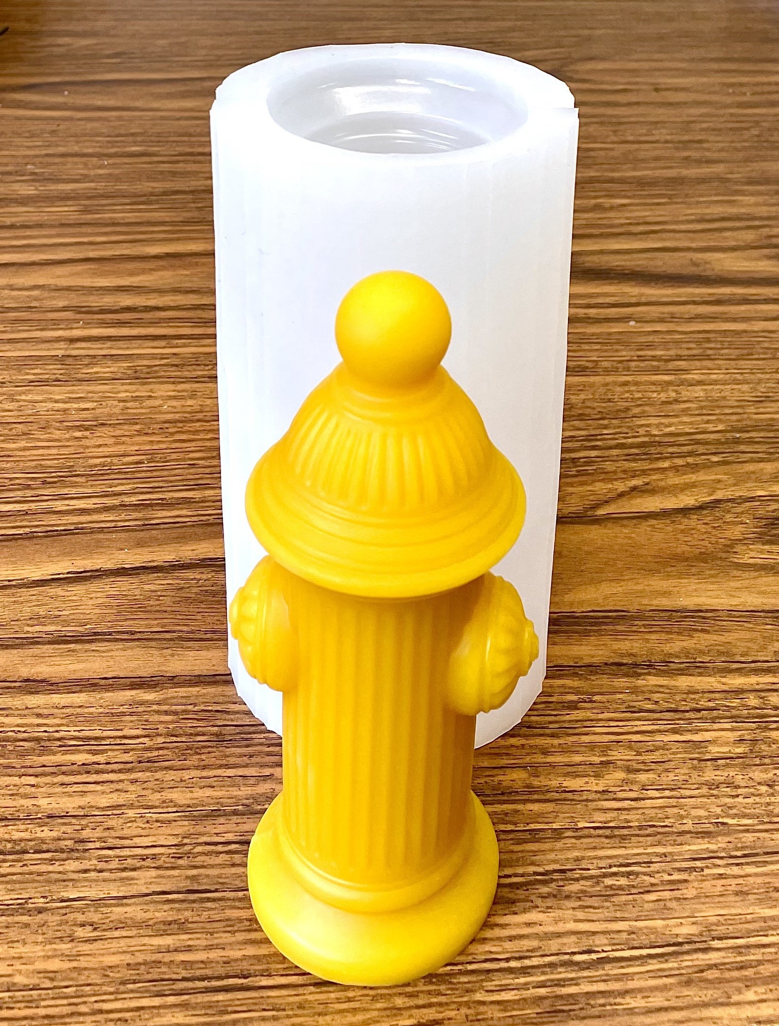 6.5” Silicone Fire Hydrant Mold - Pillar Candle Mold - Soap Resin Mold ...