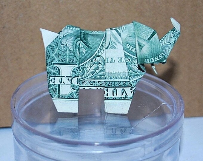 Money Origami Origami Elephant Money Elephant US Dollar Etsy