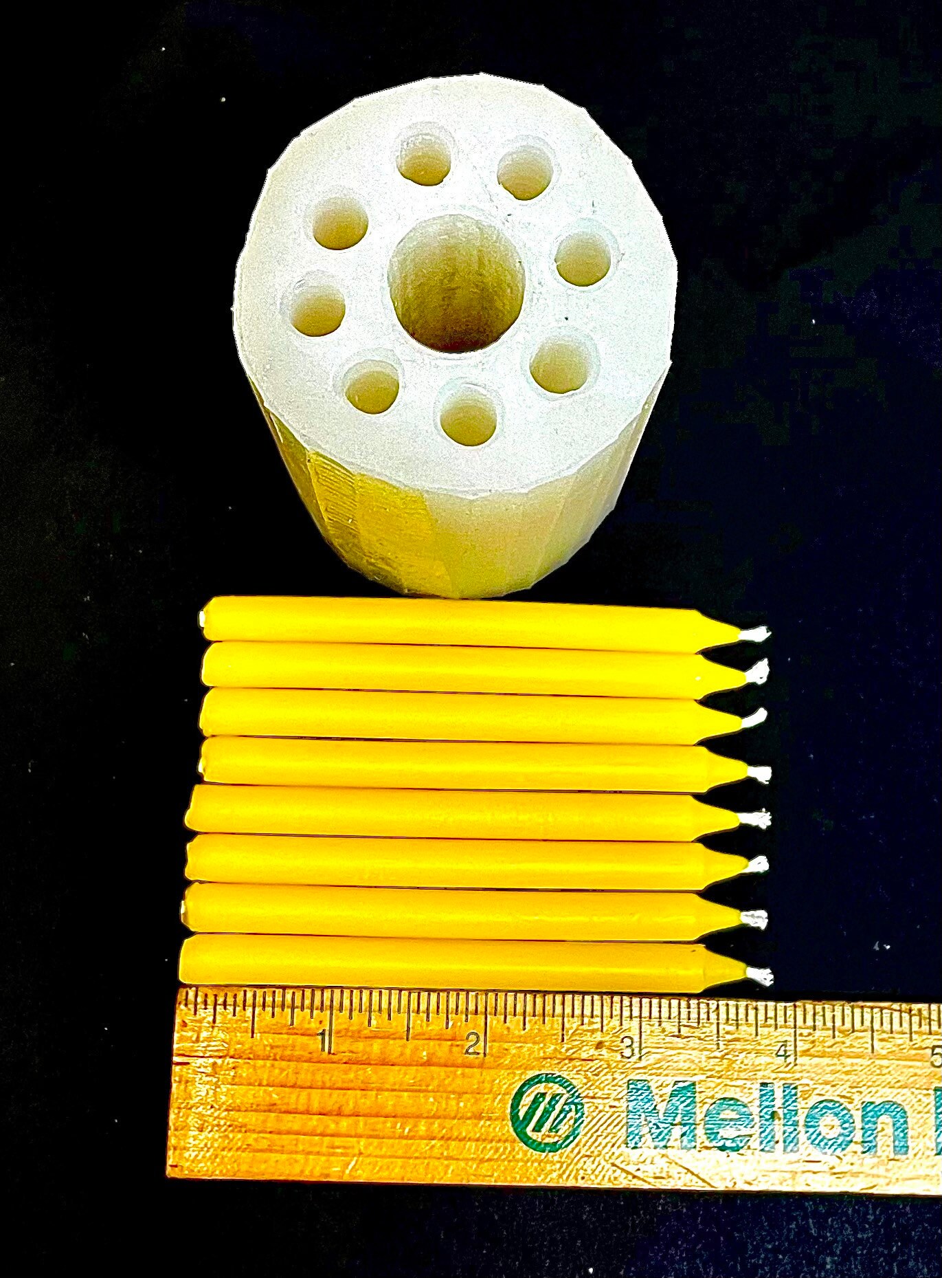 Silicone birthday candle mold 8 cavities mini tiny taper Etsy