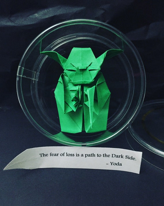 Origami Papier Meister Yoda Sterne Krieg Charakter Origami Kunst Einzigartig Inspirierenden Token Geschenk