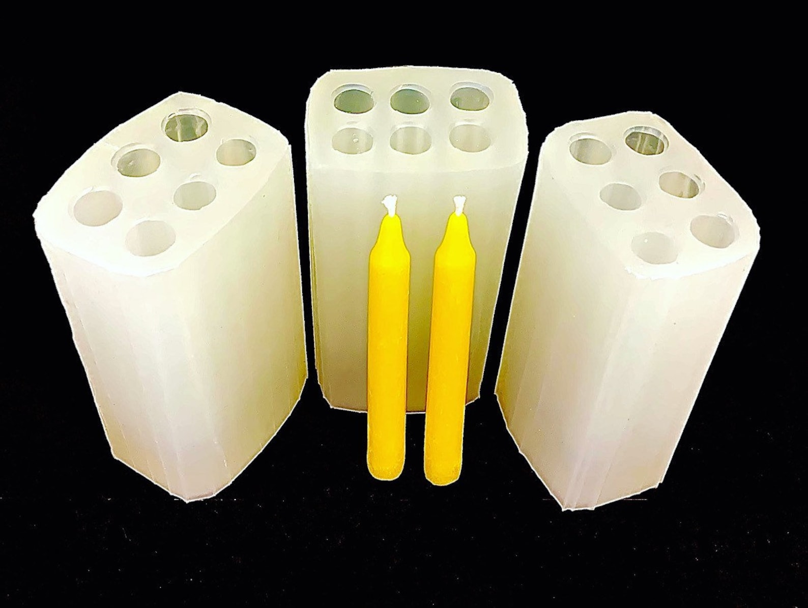 Silicone chime candle mold 4 mini taper Mold spell Etsy