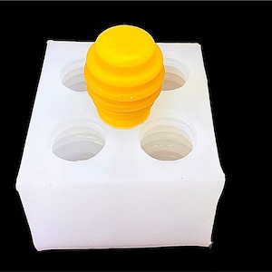 Silicone honey dipper mold - 4 cavities - food grade - homemade