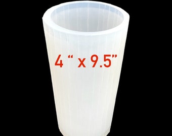 Big silicone pillar candle mold - round cylinder mold - soap resin mold - 4” x 9.5”