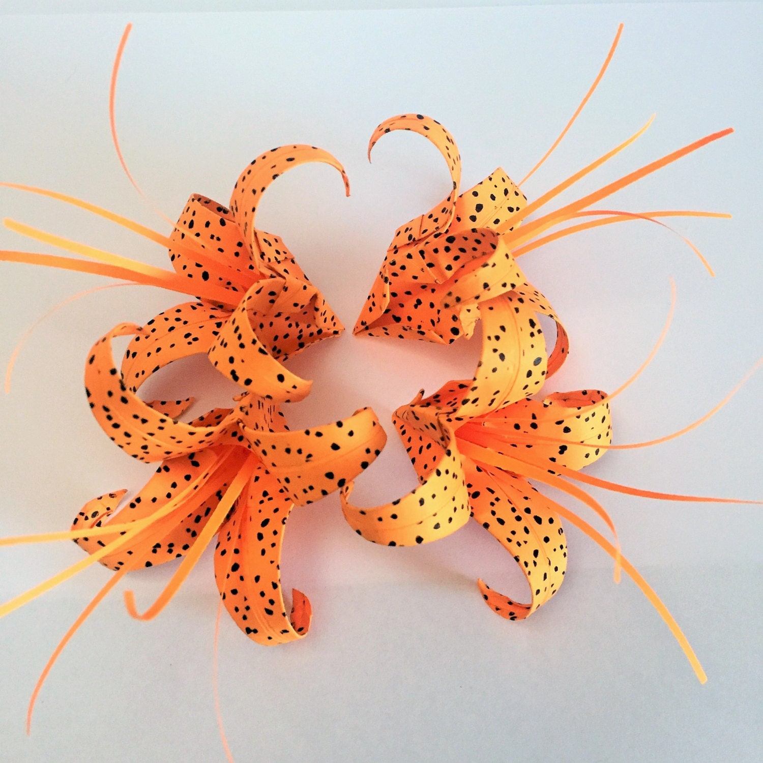 Origami Lilies Paper Lily Tiger Lily Day Lily Lily Etsy