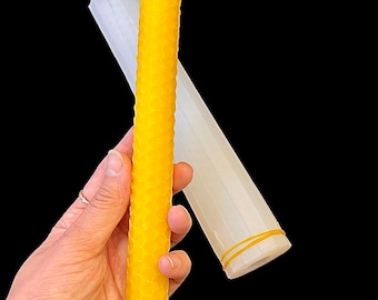 8 1/4” silicone honeycomb taper candle mold