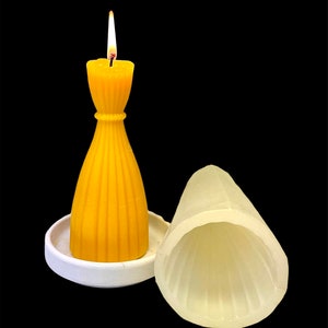 6” Silicone candle Mold - wedding dress candle soap mold - wedding event candle