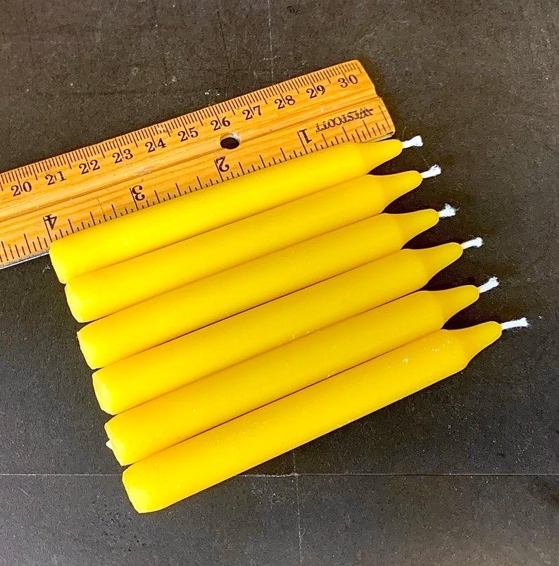 Silicone chime candle mold 4” - mini taper Mold - spell candle mold - 6 cavities - homemade image 6