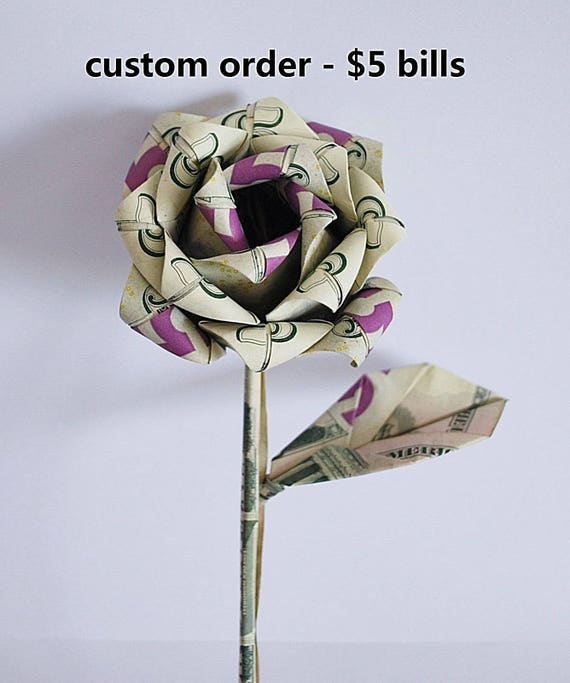 Geld Rosen Geld Blume Origami Geld Rose Dollar Schein Rose Rosenstrauß Rose Geschenk