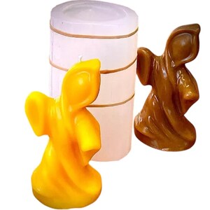 5” Silicone 3D ghost Mold for Halloween candle, soap, resin craft