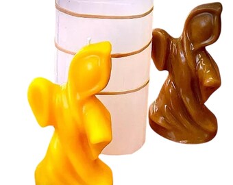 5” Silicone 3D ghost Mold for Halloween candle, soap, resin craft