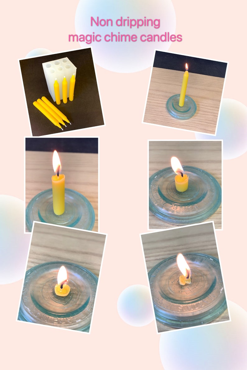 Silicone Chime Candle Mold 4 Mini Taper Mold Spell Candle Etsy Canada