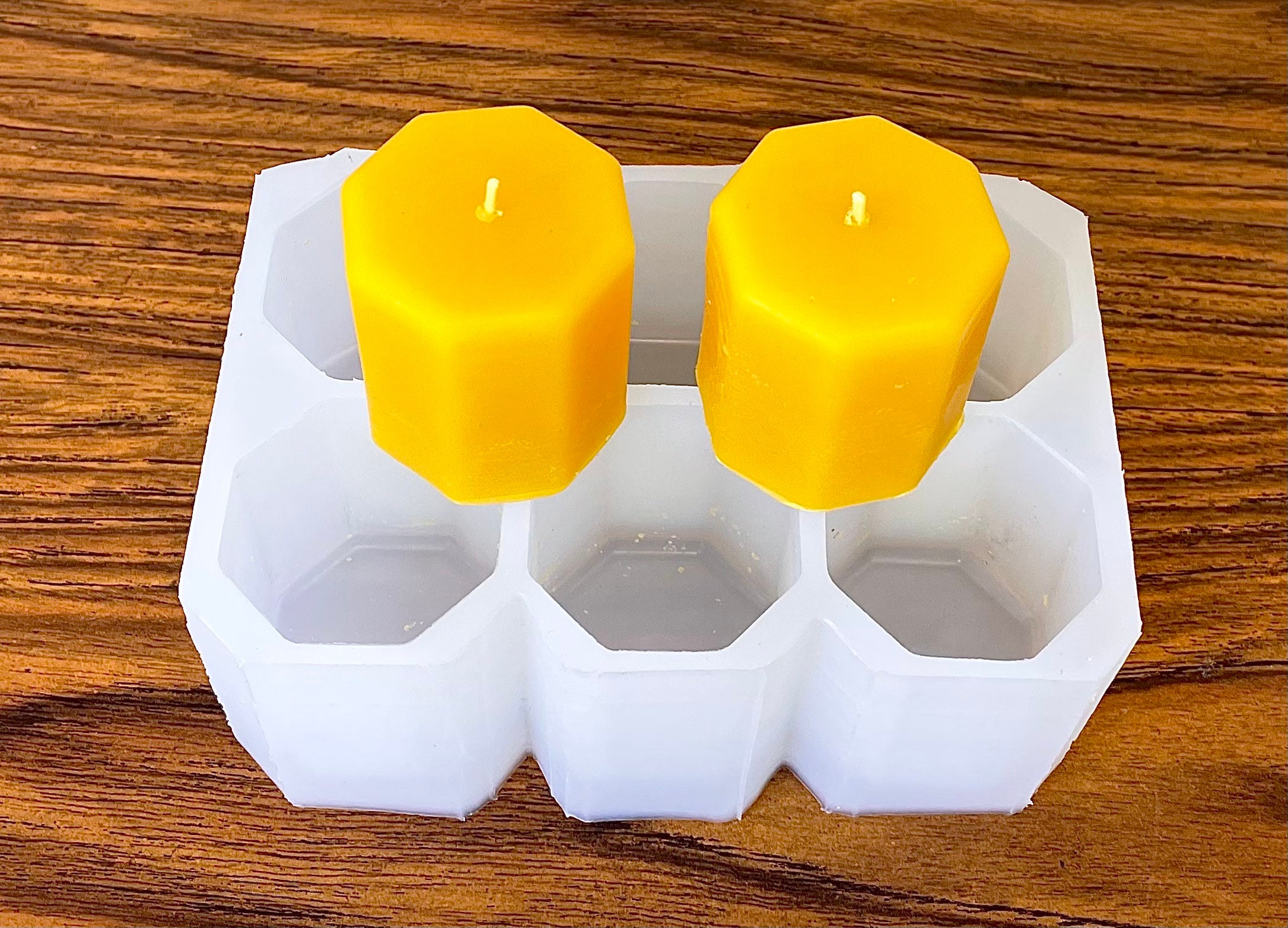 Silicone chime candle mold mini taper spell 6 cavities TheHandmadeCharm 