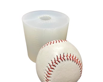 3D Silicone baseball mold - candle soap resin bath bomb mold