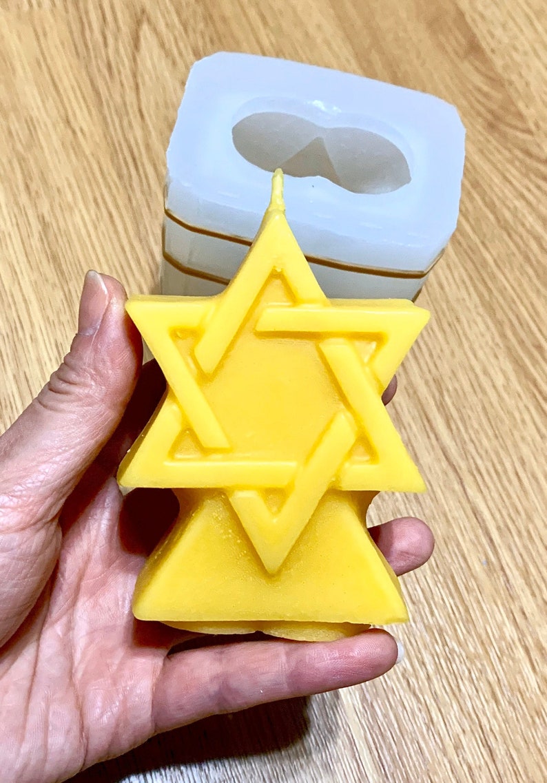 3D Silicone Star of David Candle Soap Mold Resin Mold 3 Etsy