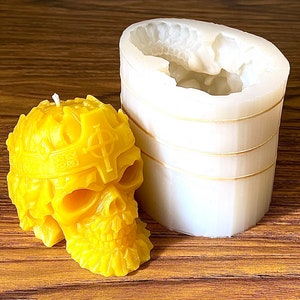 3D Silicone Greenman forest king skull Mold for candle, soap, resin - high quality material