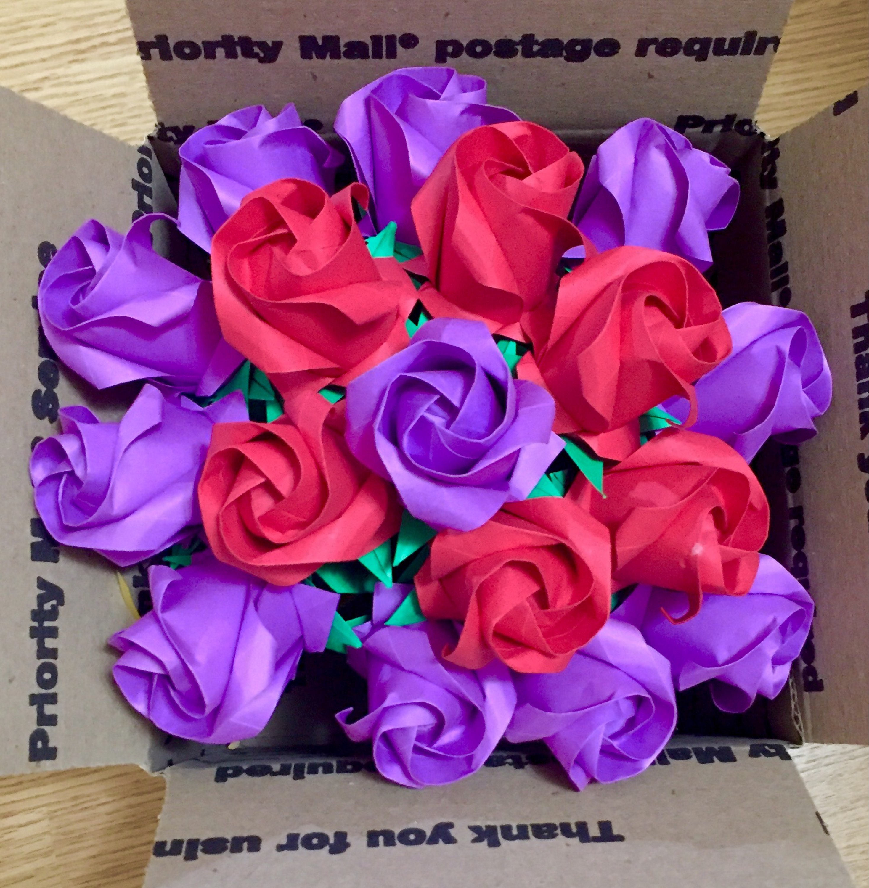 Origami Roses Paper Rose bouquet Paper flower bouquet Etsy