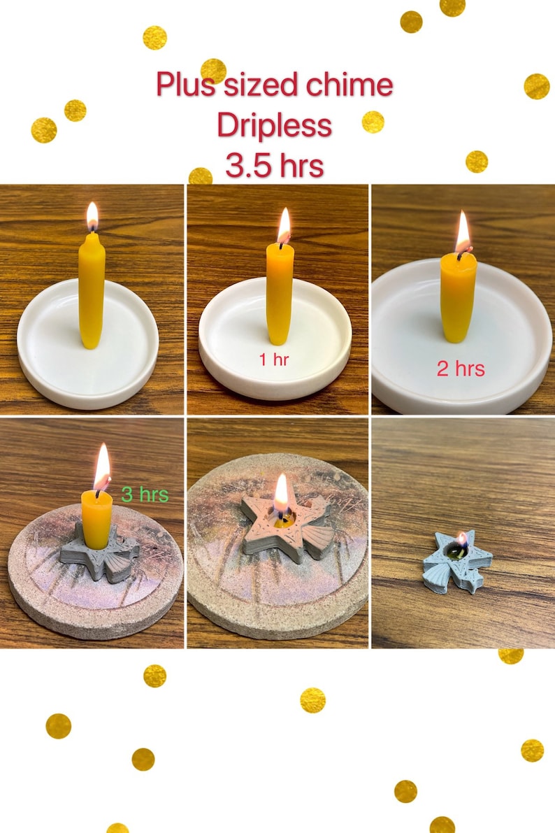 4 plus sized Silicone chime candle mold mini taper Mold Etsy