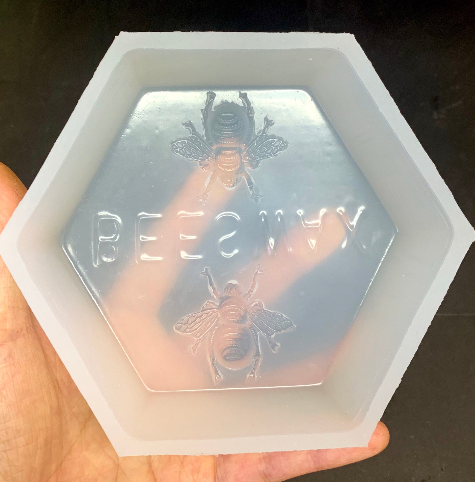 Silicone Beeswax Block Mold Honeybee Tray Mold 8 Ozs Etsy