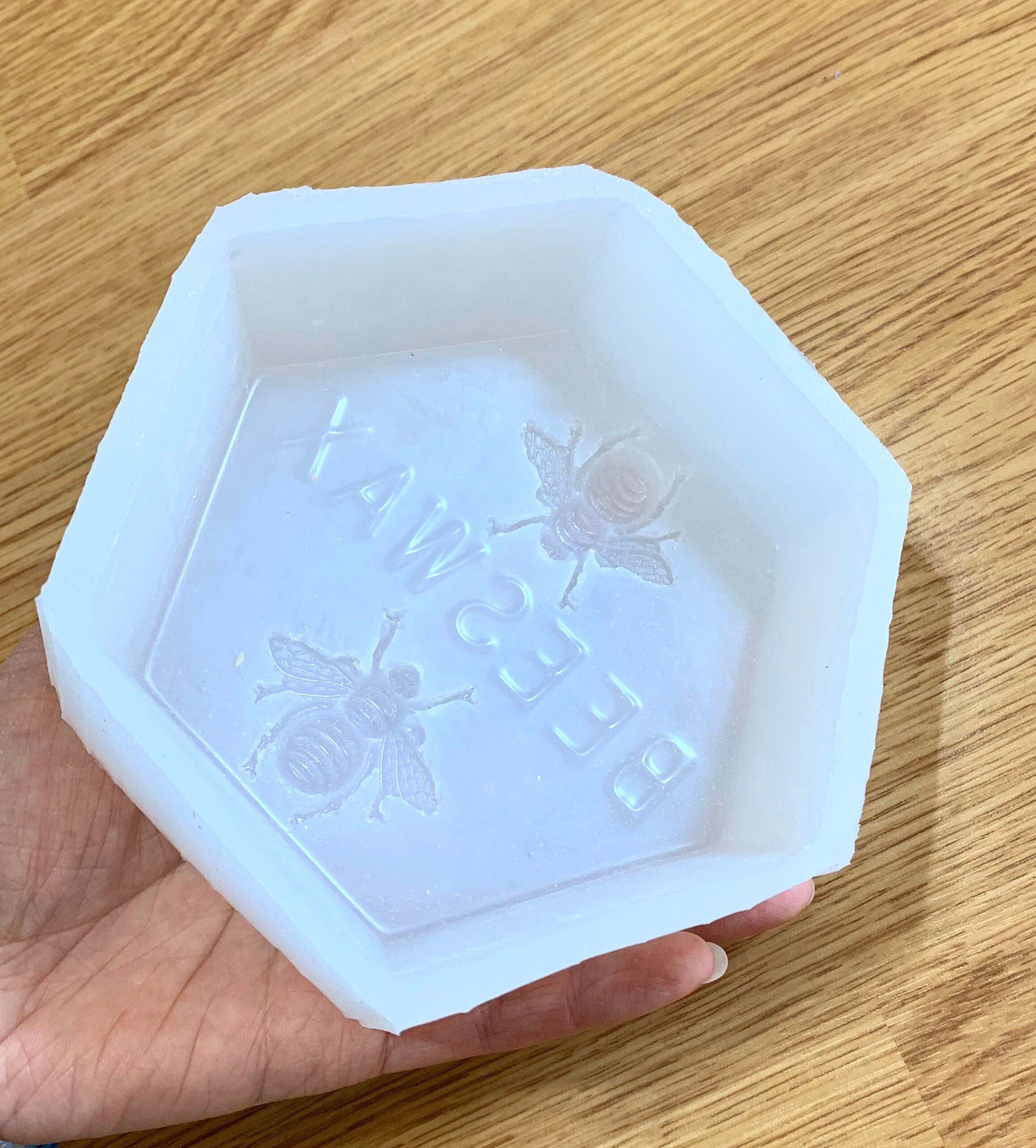 Silicone Beeswax Block Mold Honeybee Tray Mold 8 Ozs Etsy
