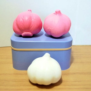 Silicone 3D garlic bulb mold  - garlic candle soap mold - spell candle mold