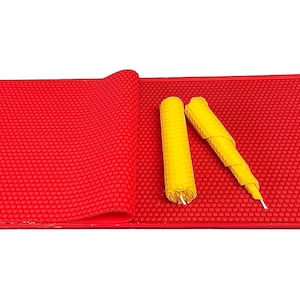 High quality Silicone honeycomb beeswax sheets mold for rolled candle or beehive foundation image 2