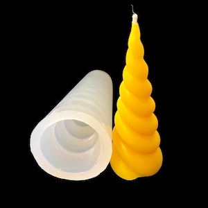 4” 3D Silicone unicorn horn Mold - silicone candle soap resin mold - chocolate ice cube mold
