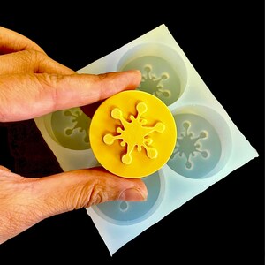 Silicone snowflake Tealight candle Mold - wax melt lotion bar soap resin mold - holiday candles mold - style 1