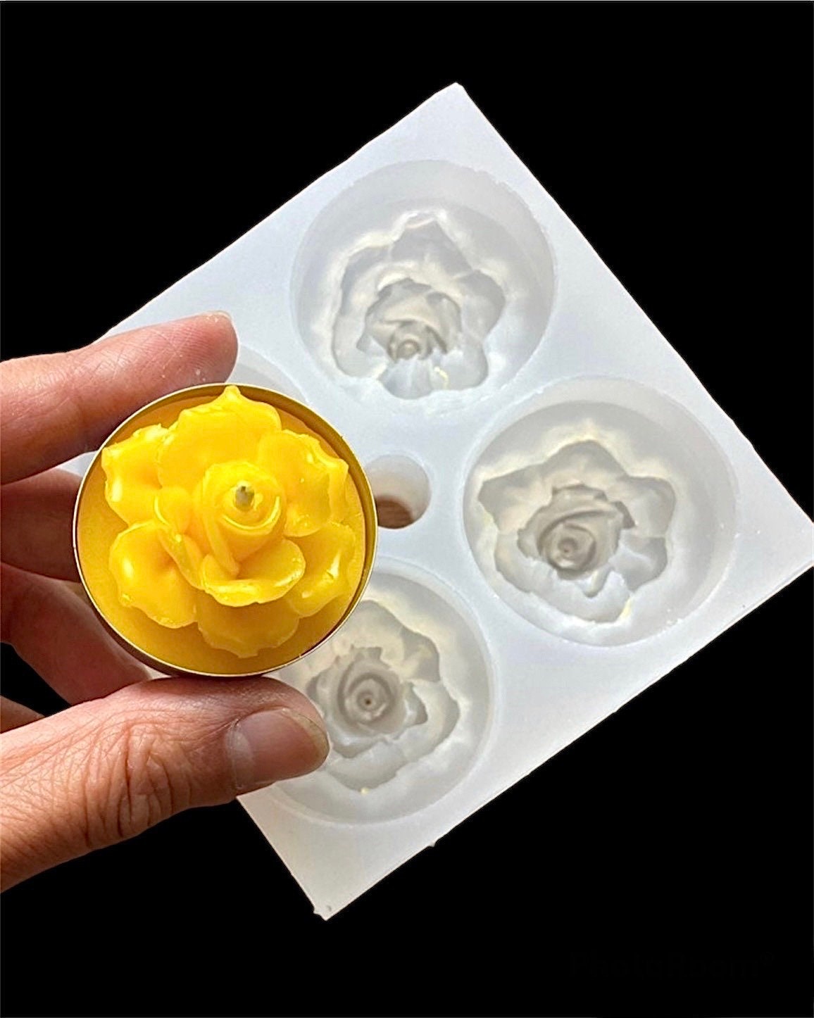 Rose Candle Mold Flower Silicone Mold Valentine's Day Gift idea Wax Mould  Home Decor Anniversary Gift