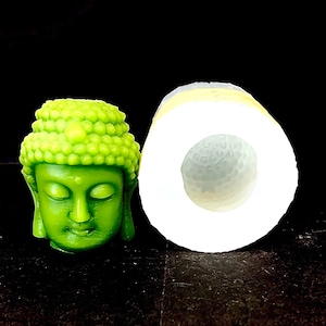 Moule en silicone tête de bouddha pour bougies & savons - Décoration zen chinoise