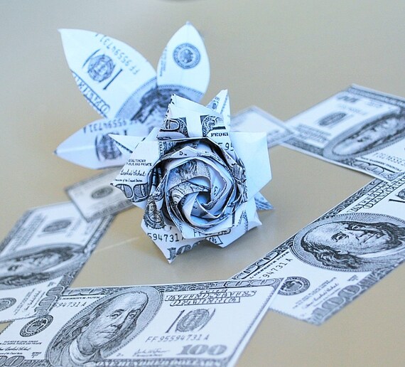 Geld Rose Rose Origami Papierrose Geld Blume Papier Blume Papier Blume Geschenk Hochzeit Blumendekor Jubiläum Rosen