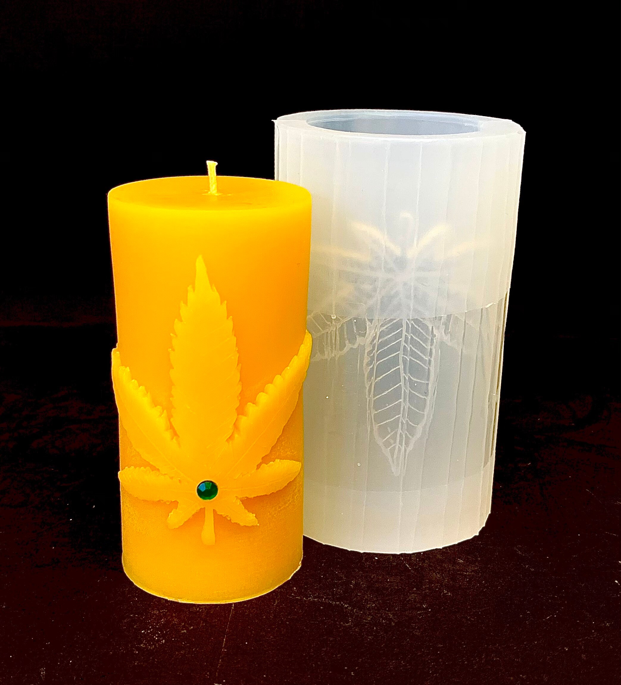 Top Selling Products Hemp Frangrance Candle Hemp Candle Leaf Weed