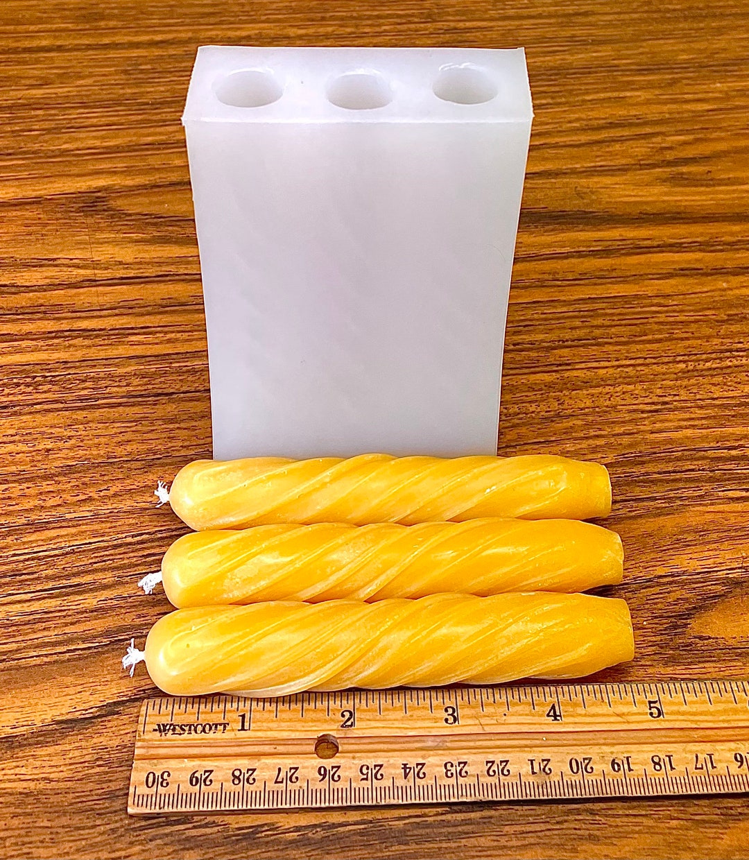 Moule à Bougie Conique 3D – 25 Cm De Haut, En Polycarbonate – Pour Bougies Pilier, Décoration Église, Fêtes - 5