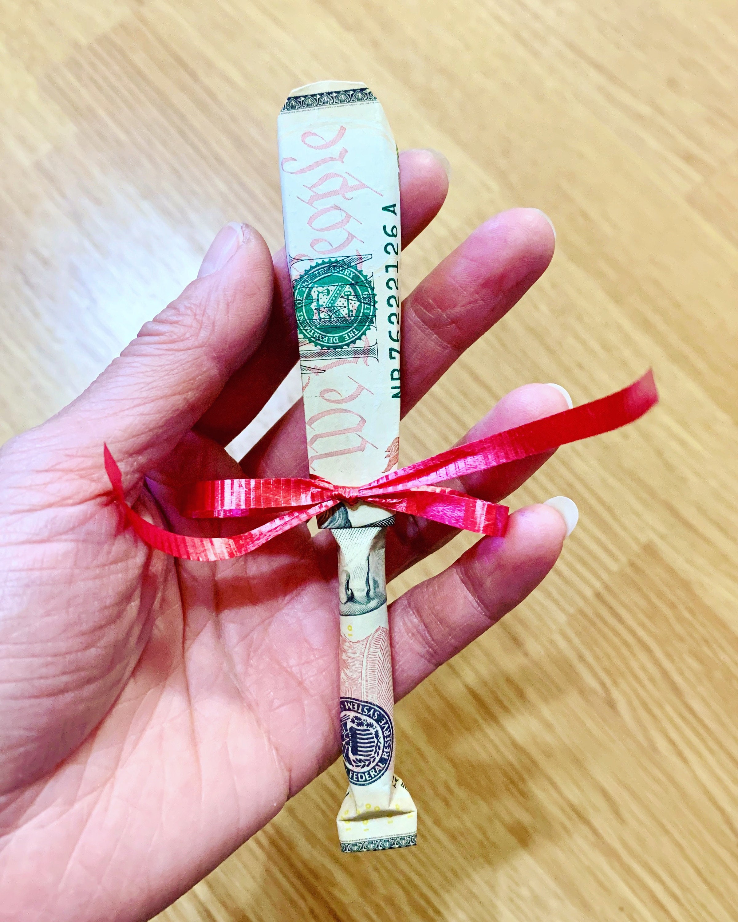 Money Origami origami baseball bat money origami baseball Etsy