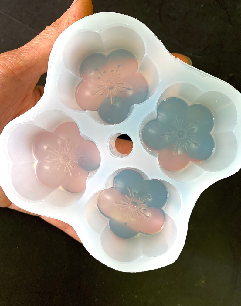 Silicone Flower Mold Votive Candle Mold Floating Candle Etsy