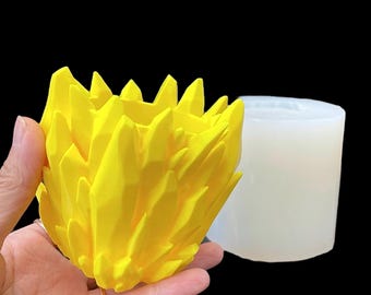 Silikonform Kristallbehälter - Kerzenglashalter Form