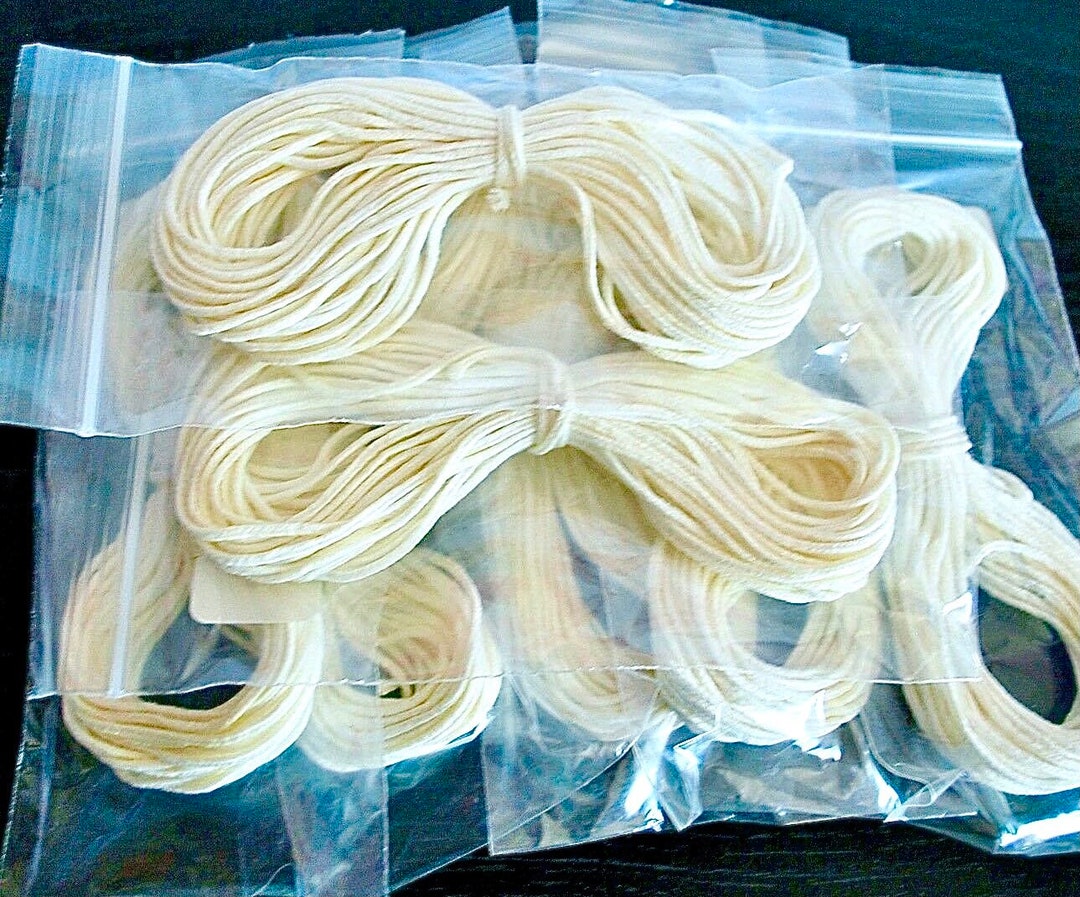 10 Yards Square Braid Candle Wick - Cotton Wicks - 5/0 - 4/0 - 3/0 - 2/ ...